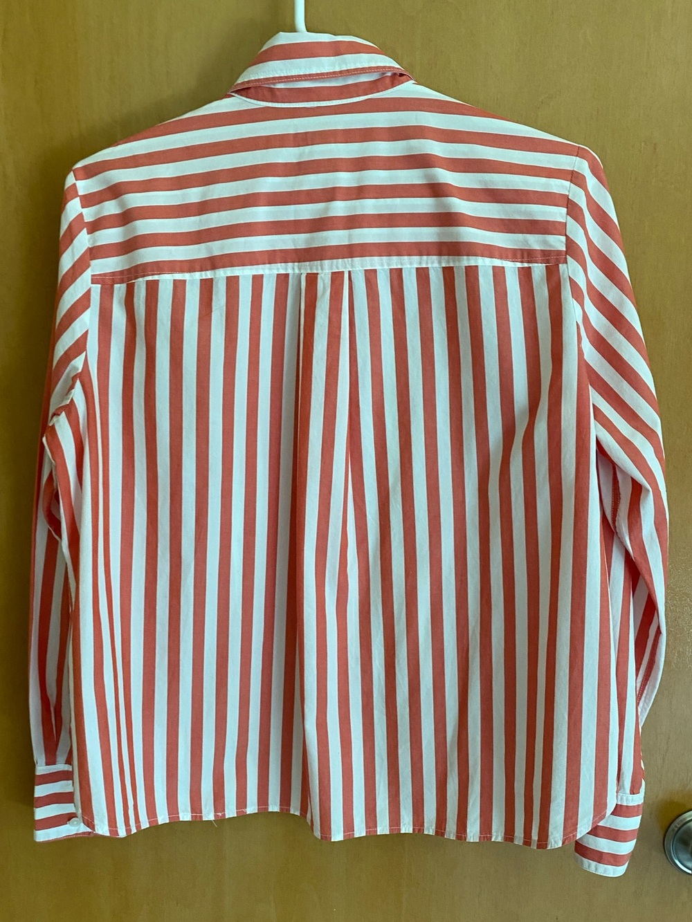 Boden Red & White Striped Button-Down Shirt - Picture 4 of 7